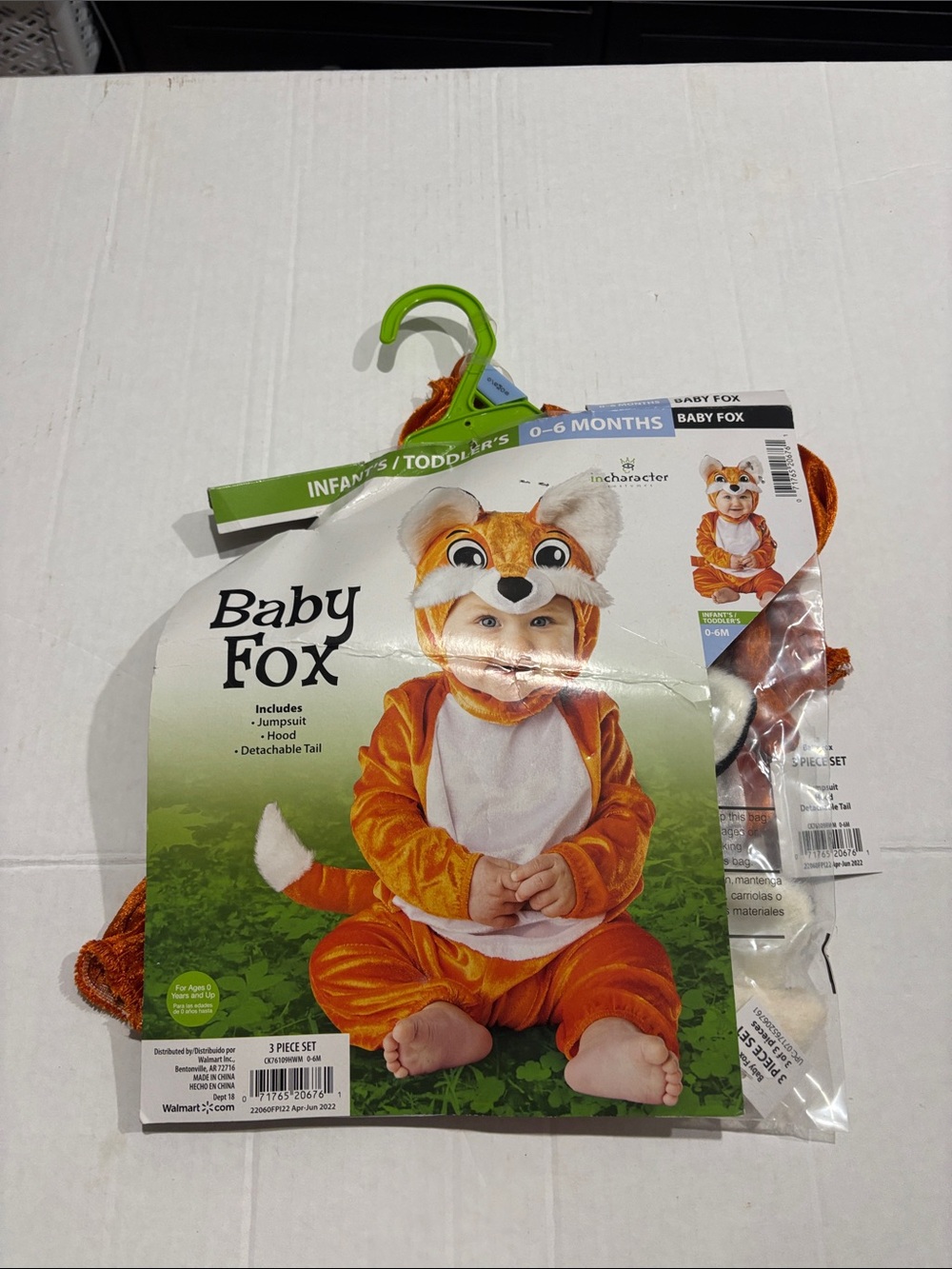 Baby Fox Infant Orange Costume with Hood and Tail